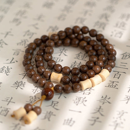 "Timeless Elegance" Handcrafted Golden & Purple Sandalwood Bracelets – Spiritual & Stylish Lady's Gifts